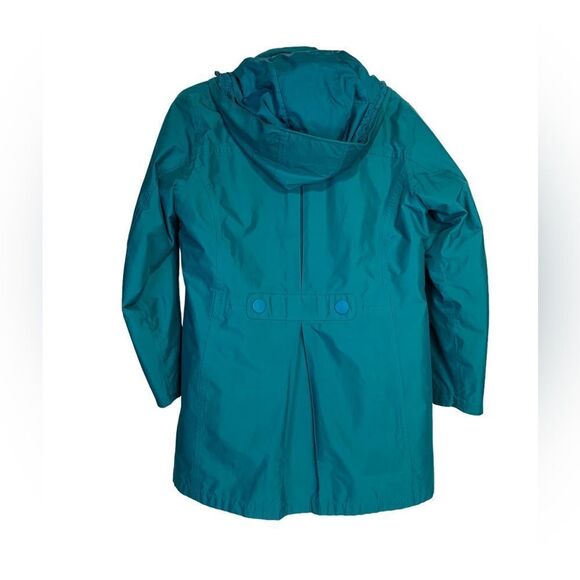 LL Bean Turquoise Raincoat with Wool liner - Picture 2 of 11